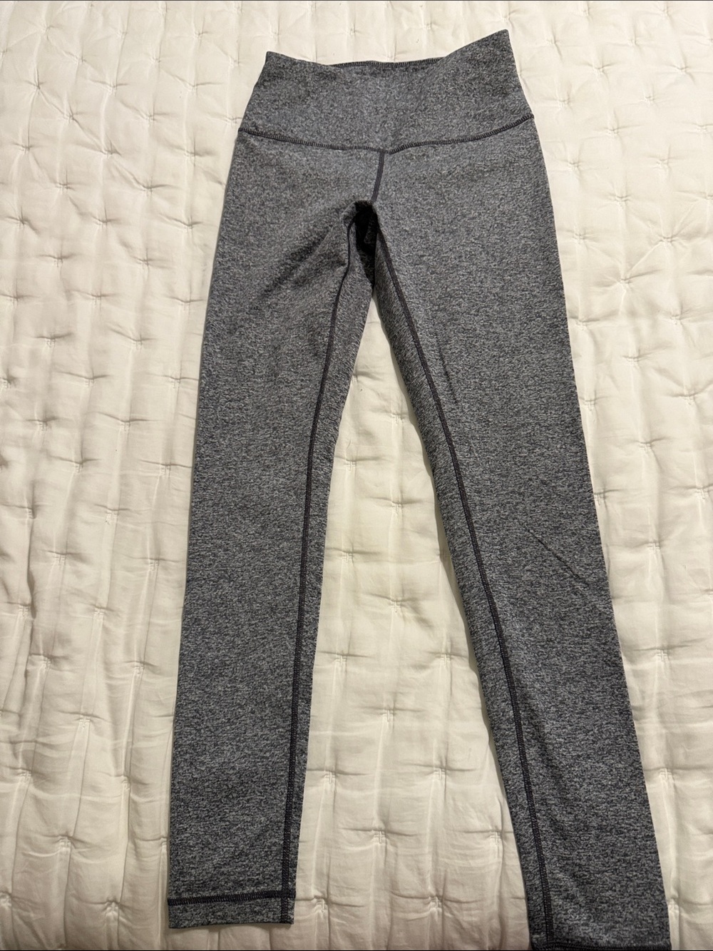 Zella Gray High-Waist Heathered Leggings